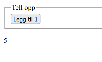 forsiden til telle 1 nettsida